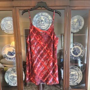 CAbi Red and Pink Geometric Camisole